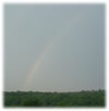 Rainbow from front window of inspiration center